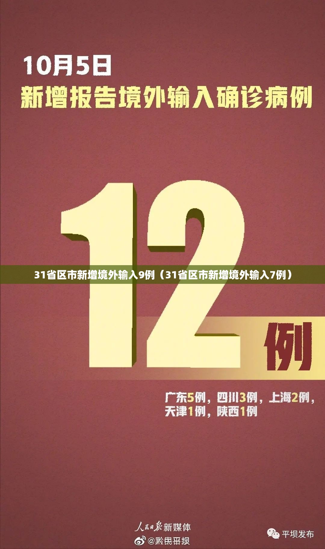 31省区市新增境外输入9例(31省区市新增境外输入7例) 31省区市新增境外输入9例(31省区市新增境外输入7例)