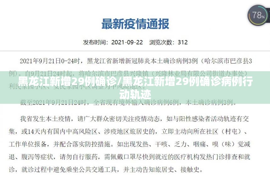 黑龙江新增29例确诊/黑龙江新增29例确诊病例行动轨迹 黑龙江新增29例确诊/黑龙江新增29例确诊病例行动轨迹