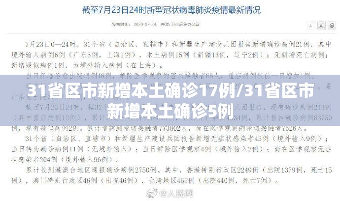 31省区市新增本土确诊17例/31省区市新增本土确诊5例 31省区市新增本土确诊17例/31省区市新增本土确诊5例