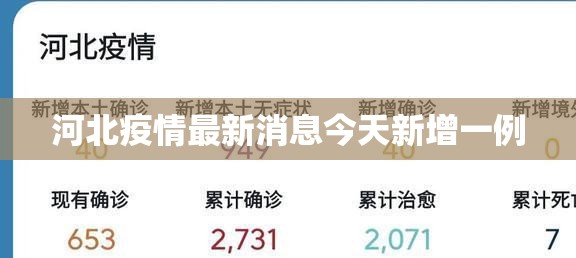 河北疫情最新消息今天新增一例 河北疫情最新消息今天新增一例