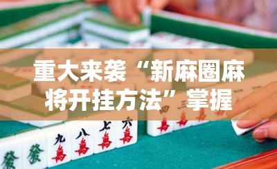 重大来袭“新麻圈麻将开挂方法”掌握辅助功能必胜规则 重大来袭“新麻圈麻将开挂方法”掌握辅助功能必胜规则