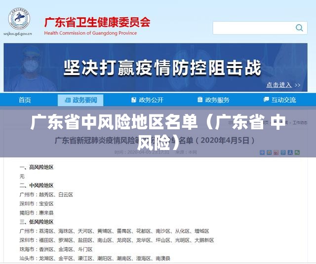 广东省中风险地区名单(广东省 中风险) 广东省中风险地区名单(广东省 中风险)