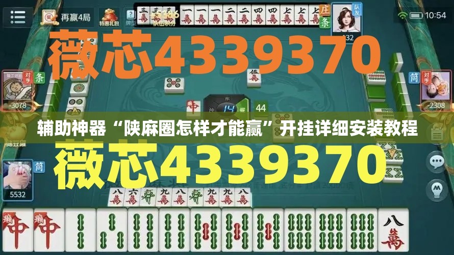 辅助神器“陕麻圈怎样才能赢”开挂详细安装教程