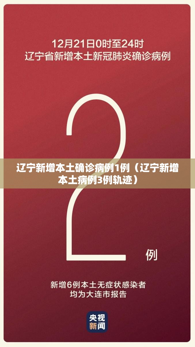 辽宁新增本土确诊病例1例(辽宁新增本土病例3例轨迹) 辽宁新增本土确诊病例1例(辽宁新增本土病例3例轨迹)