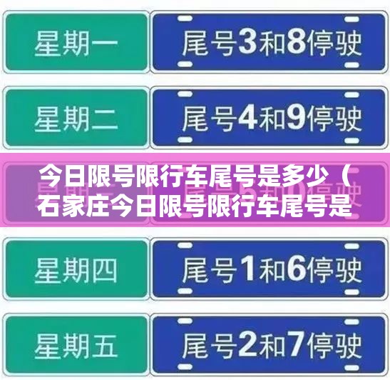 今日限号限行车尾号是多少（石家庄今日限号限行车尾号是多少）