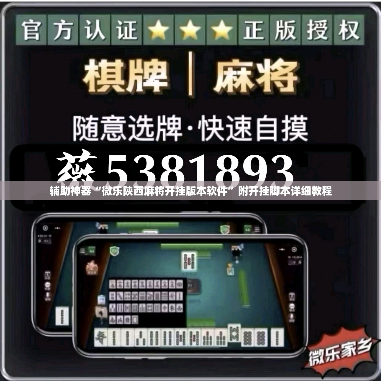 辅助神器“微乐陕西麻将开挂版本软件”附开挂脚本详细教程