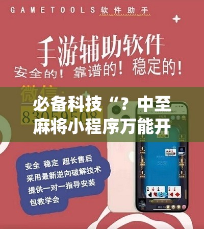 必备科技“?中至麻将小程序万能开挂器”(原来确实是有插件) 必备科技“?中至麻将小程序万能开挂器”(原来确实是有插件)