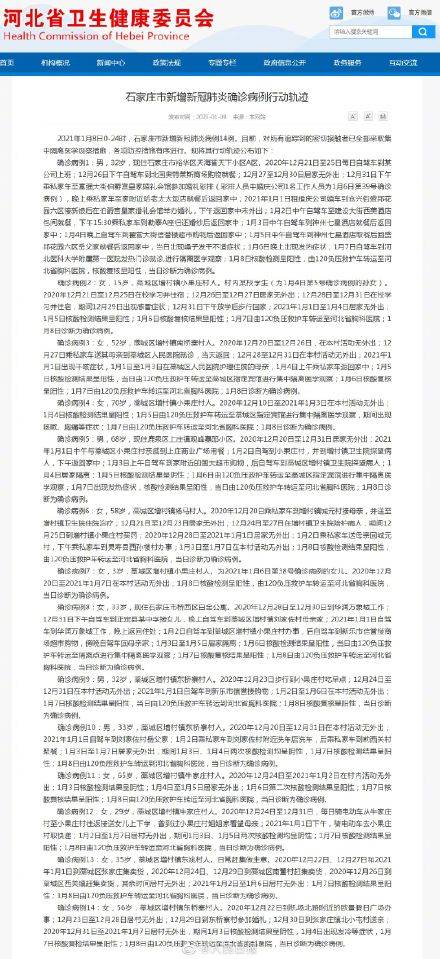 河北新增本土确诊22例/河北新增本土确诊病例33例轨迹 河北新增本土确诊22例/河北新增本土确诊病例33例轨迹