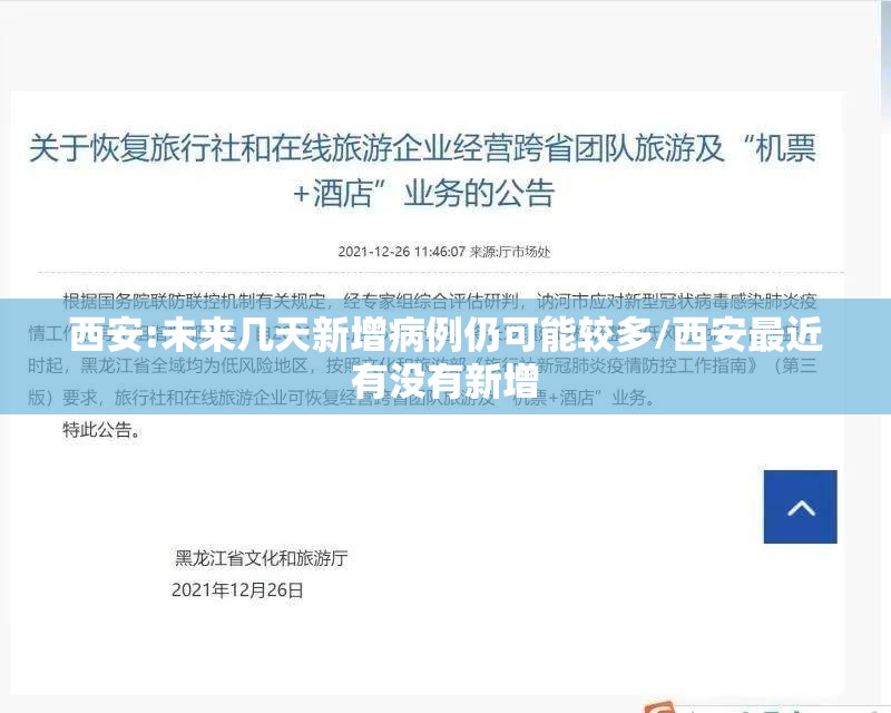 西安:未来几天新增病例仍可能较多/西安最近有没有新增 西安:未来几天新增病例仍可能较多/西安最近有没有新增