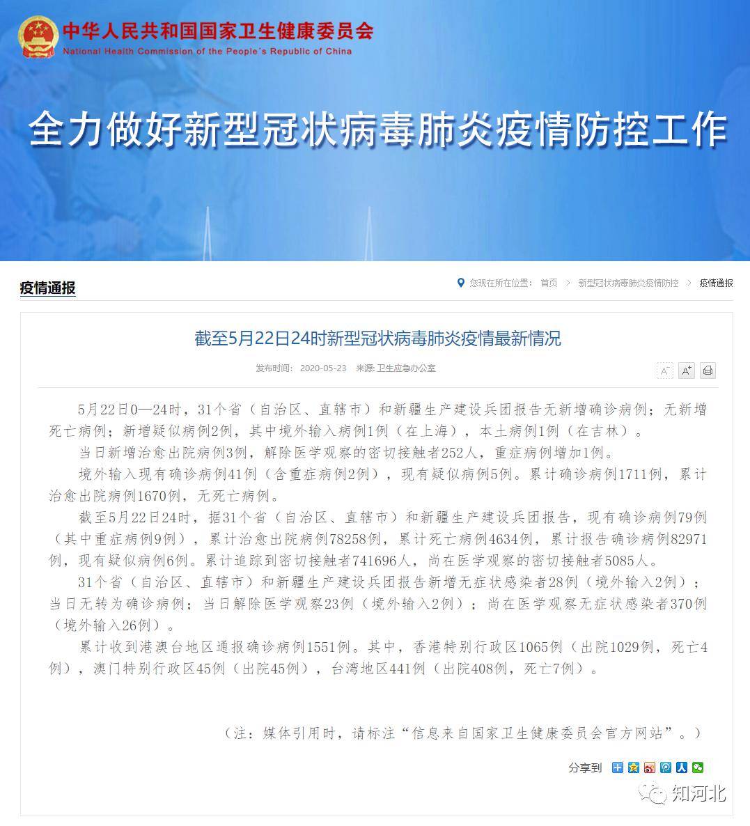 31省区市首次3个0新增/3l个省市新增确诊病例 31省区市首次3个0新增/3l个省市新增确诊病例
