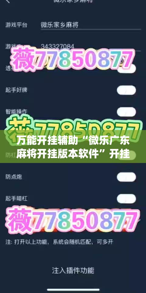 万能开挂辅助“微乐广东麻将开挂版本软件”开挂(透视)辅助神器 万能开挂辅助“微乐广东麻将开挂版本软件”开挂(透视)辅助神器