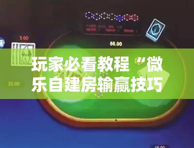 玩家必看教程“微乐自建房输赢技巧!辅助神器插件下载 玩家必看教程“微乐自建房输赢技巧!辅助神器插件下载