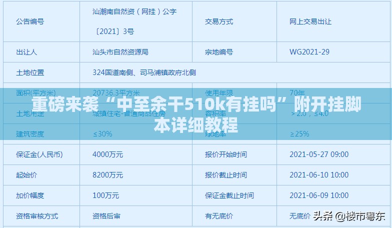 重磅来袭“中至余干510k有挂吗”附开挂脚本详细教程