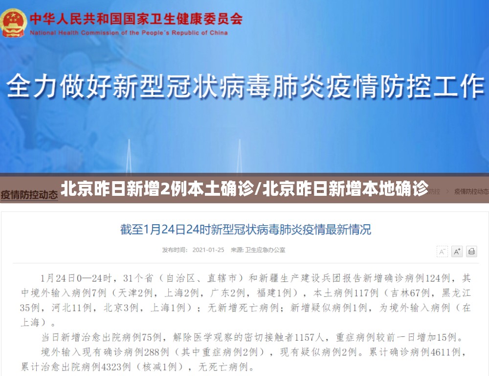 北京昨日新增2例本土确诊/北京昨日新增本地确诊