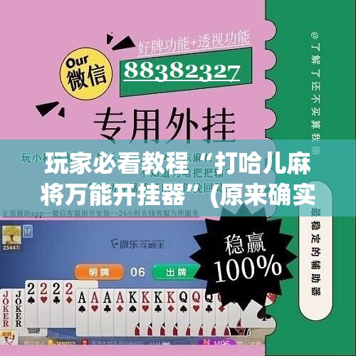 玩家必看教程“打哈儿麻将万能开挂器”(原来确实是有插件) 玩家必看教程“打哈儿麻将万能开挂器”(原来确实是有插件)
