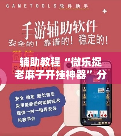 辅助教程“微乐捉老麻子开挂神器”分享装挂详细步骤