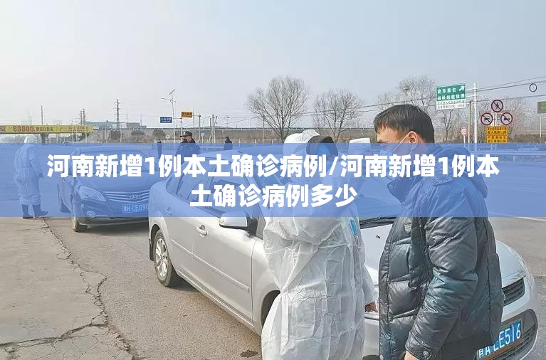 河南新增1例本土确诊病例/河南新增1例本土确诊病例多少