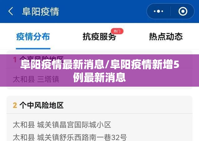 阜阳疫情最新消息/阜阳疫情新增5例最新消息 阜阳疫情最新消息/阜阳疫情新增5例最新消息