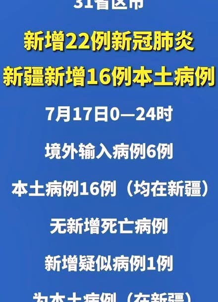 新疆有新增肺炎病例吗(新疆有新增肺炎病例吗现在) 新疆有新增肺炎病例吗(新疆有新增肺炎病例吗现在)