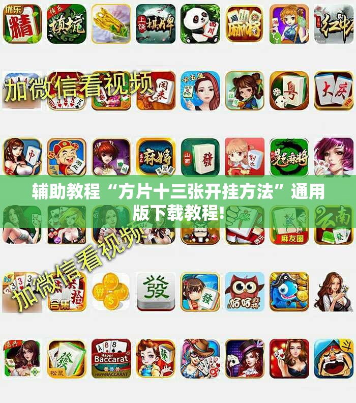 辅助教程“方片十三张开挂方法”通用版下载教程!