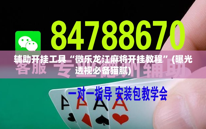 辅助开挂工具“微乐龙江麻将开挂教程”(曝光透视必备猫腻) 辅助开挂工具“微乐龙江麻将开挂教程”(曝光透视必备猫腻)