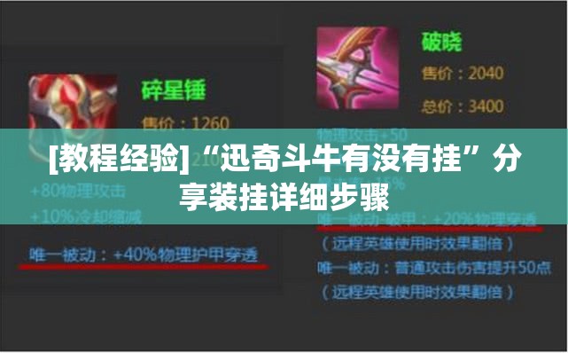 [教程经验]“迅奇斗牛有没有挂”分享装挂详细步骤