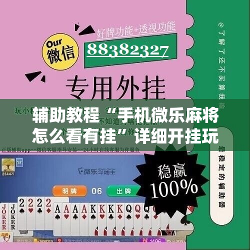 辅助教程“手机微乐麻将怎么看有挂”详细开挂玩法