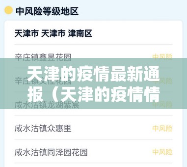 天津的疫情最新通报（天津的疫情情况 最新消息真的这么严重吗?）