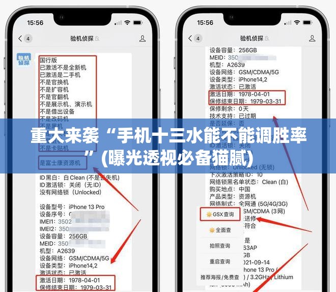 重大来袭“手机十三水能不能调胜率”(曝光透视必备猫腻)