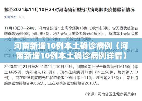 河南新增10例本土确诊病例（河南新增10例本土确诊病例详情）