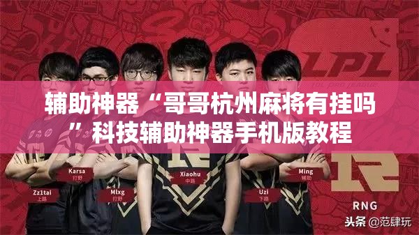 辅助神器“哥哥杭州麻将有挂吗”科技辅助神器手机版教程