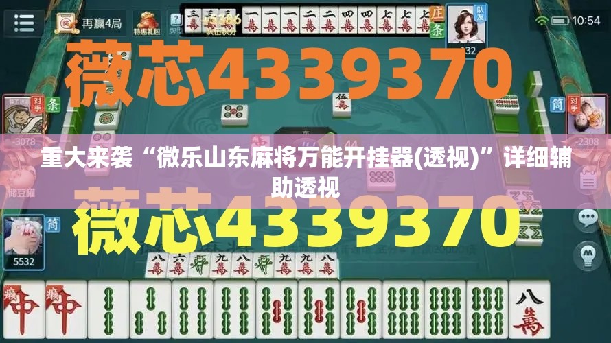 重大来袭“微乐山东麻将万能开挂器(透视)”详细辅助透视 重大来袭“微乐山东麻将万能开挂器(透视)”详细辅助透视