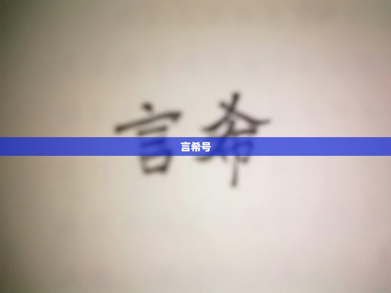 言希号 言希号