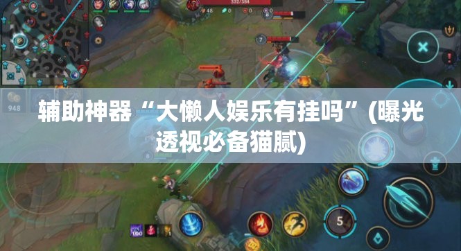 辅助神器“大懒人娱乐有挂吗”(曝光透视必备猫腻)