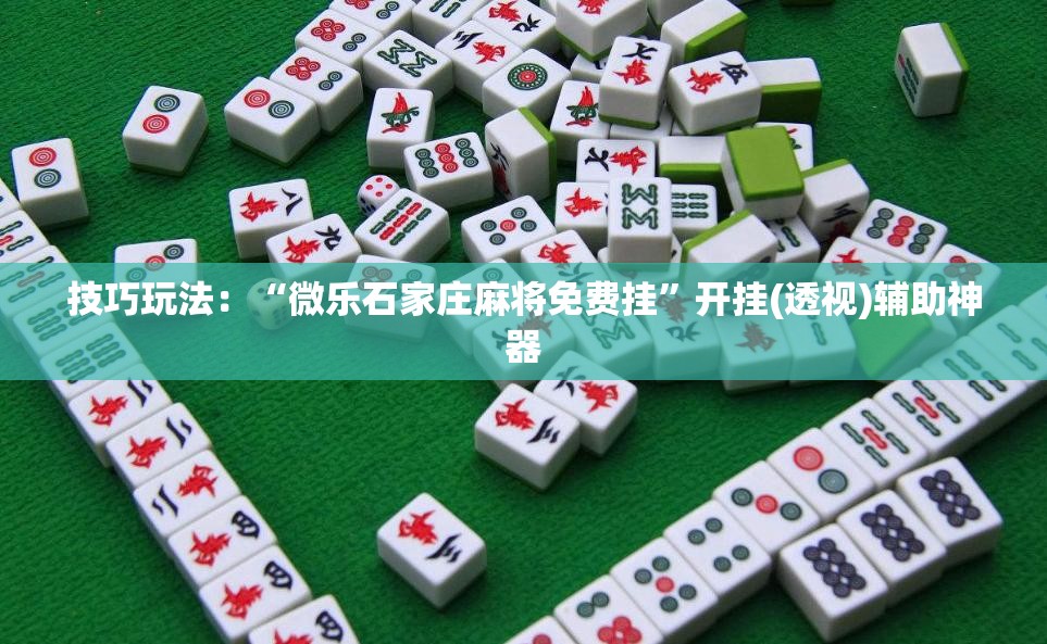 技巧玩法：“微乐石家庄麻将免费挂”开挂(透视)辅助神器