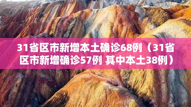 31省区市新增本土确诊68例（31省区市新增确诊57例 其中本土38例）