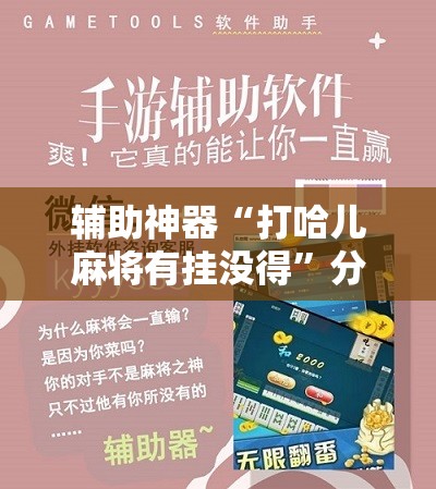辅助神器“打哈儿麻将有挂没得”分享装挂详细步骤
