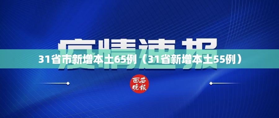 31省市新增本土65例（31省新增本土55例）