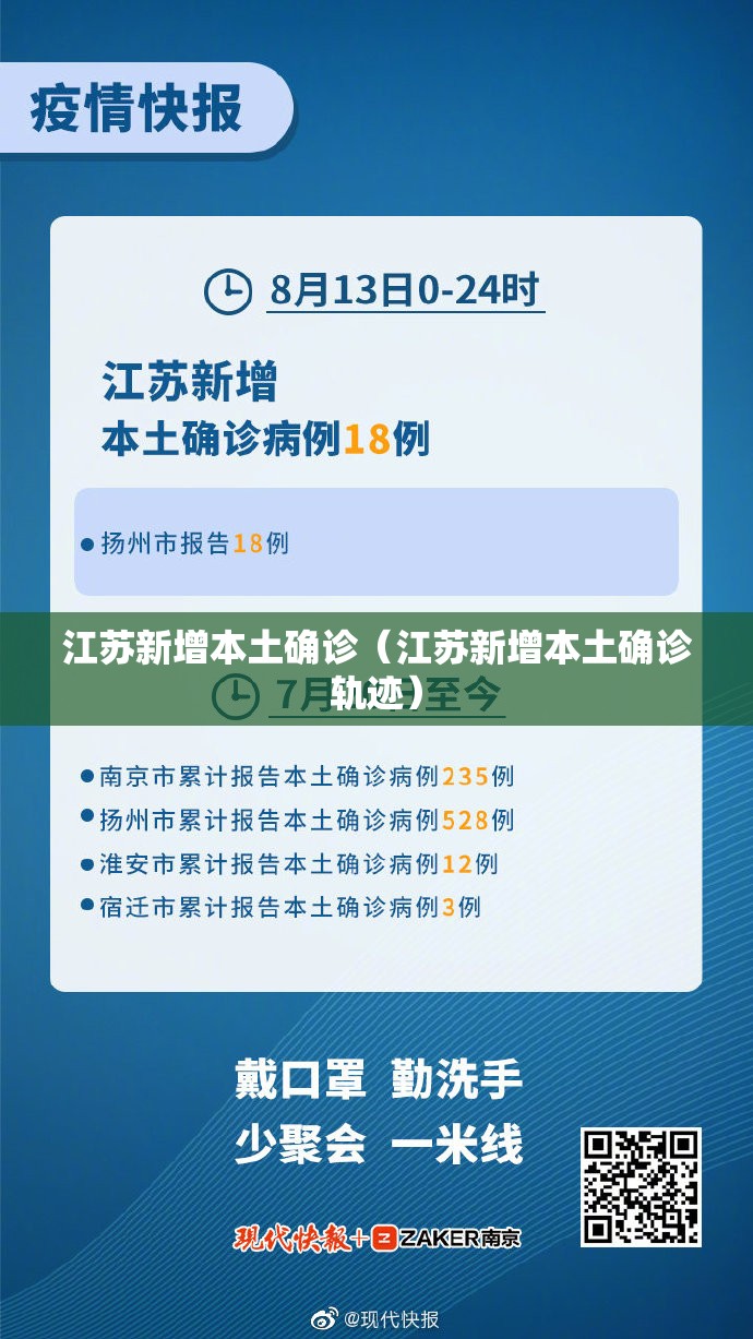 江苏新增本土确诊（江苏新增本土确诊轨迹）