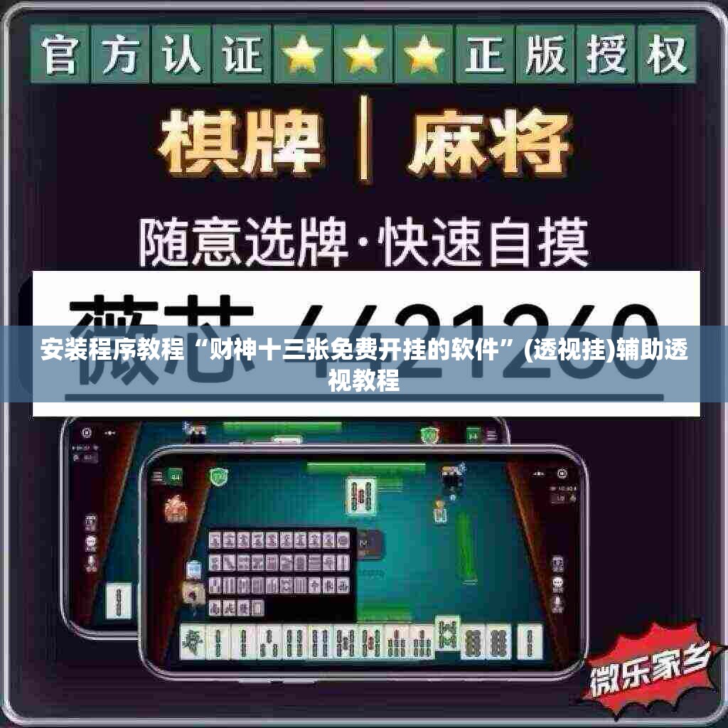 安装程序教程“财神十三张免费开挂的软件”(透视挂)辅助透视教程