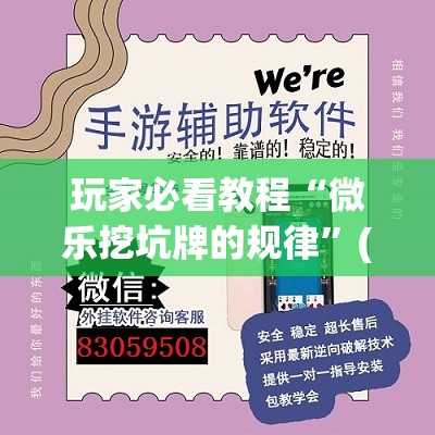 玩家必看教程“微乐挖坑牌的规律”(透视挂)辅助透视教程