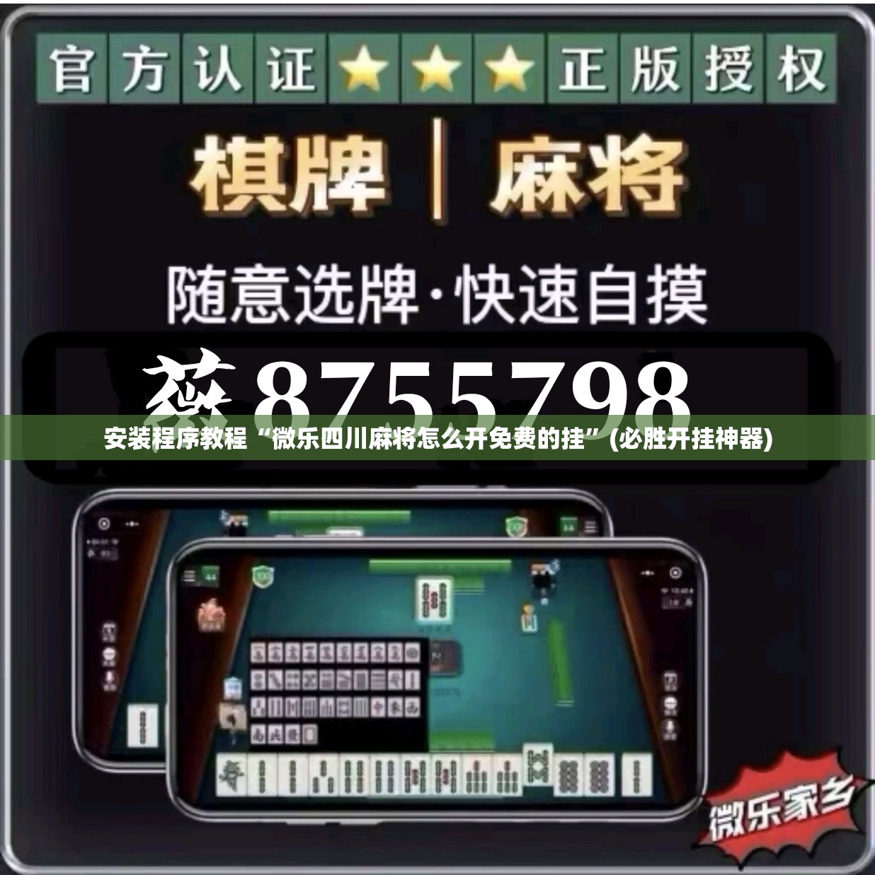 安装程序教程“微乐四川麻将怎么开免费的挂”(必胜开挂神器)