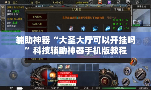 辅助神器“大圣大厅可以开挂吗”科技辅助神器手机版教程
