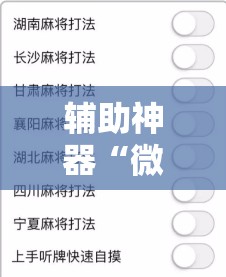 辅助神器“微信里打麻将怎么包赢”分享装挂详细步骤 辅助神器“微信里打麻将怎么包赢”分享装挂详细步骤