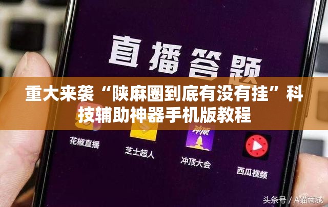 重大来袭“陕麻圈到底有没有挂”科技辅助神器手机版教程