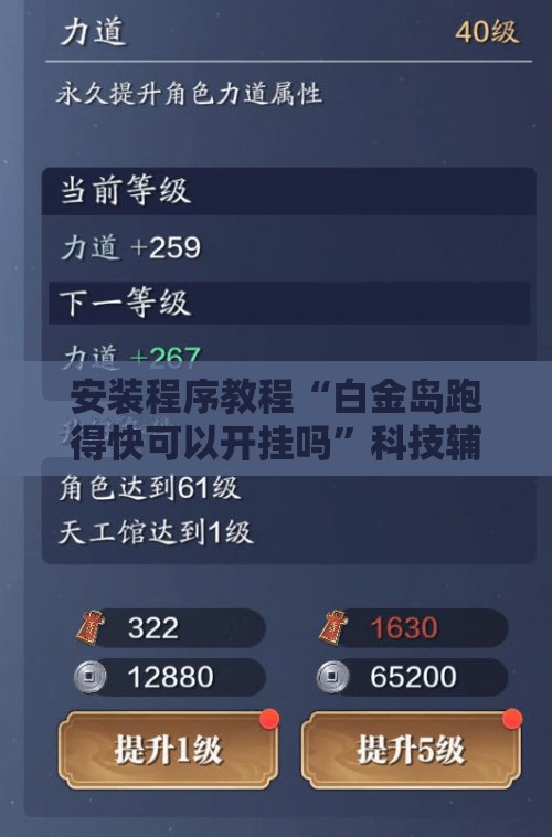 安装程序教程“白金岛跑得快可以开挂吗”科技辅助神器手机版教程 安装程序教程“白金岛跑得快可以开挂吗”科技辅助神器手机版教程