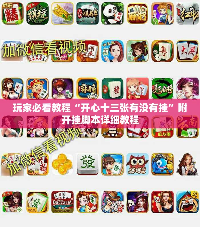 玩家必看教程“开心十三张有没有挂”附开挂脚本详细教程