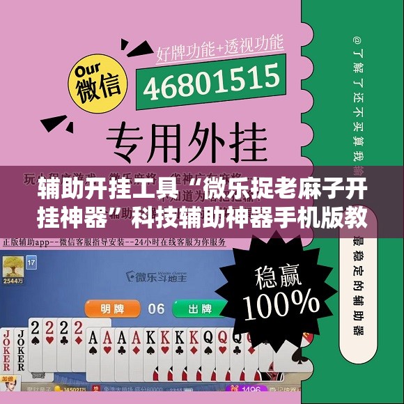 辅助开挂工具“微乐捉老麻子开挂神器”科技辅助神器手机版教程
