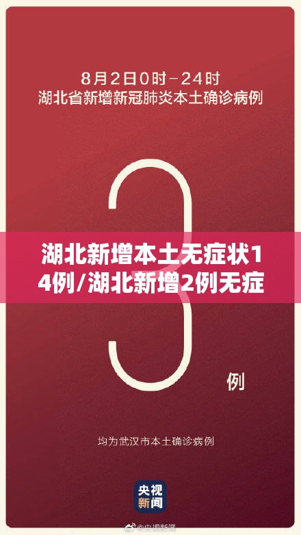 湖北新增本土无症状14例/湖北新增2例无症状
