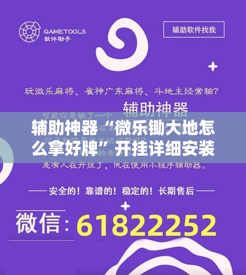 辅助神器“微乐锄大地怎么拿好牌”开挂详细安装教程